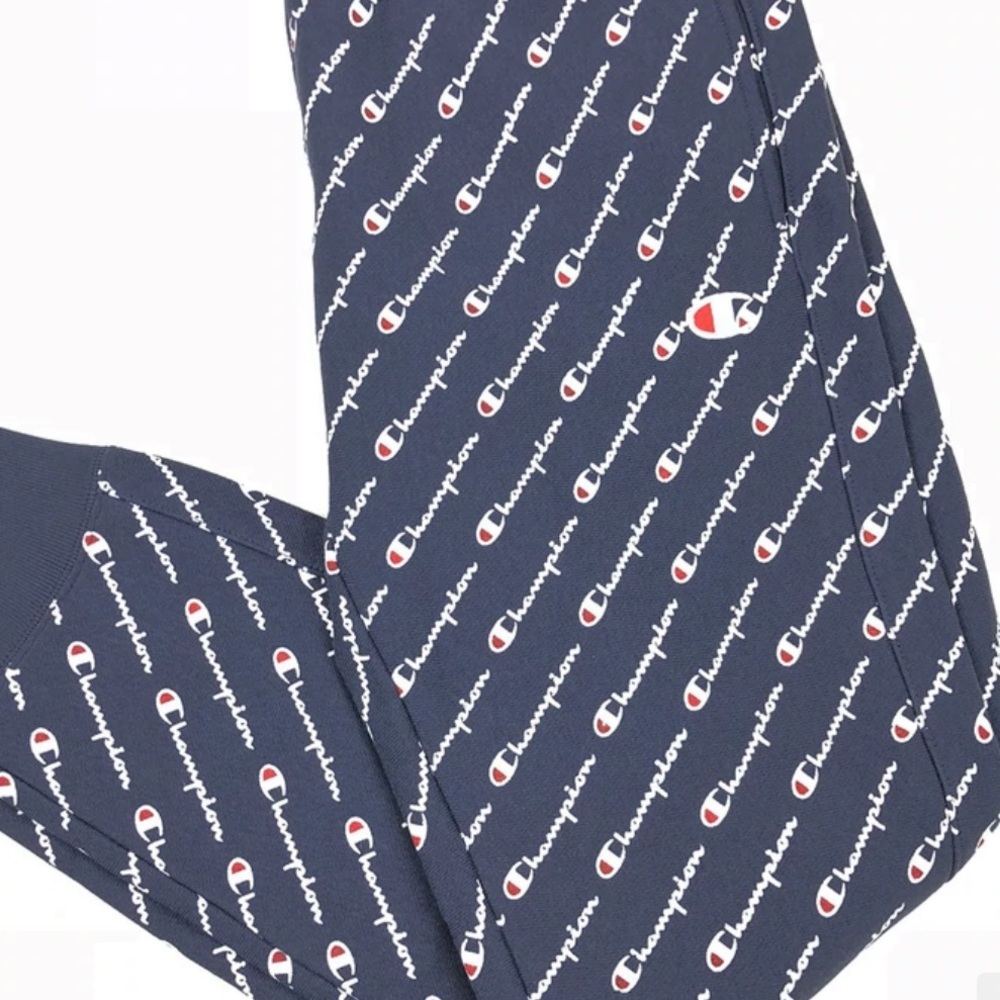 Champions Reverse Weave All Over Script Joggers - Picture 2 of 5